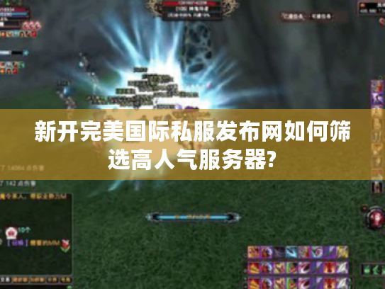 新开完美国际私服发布网如何筛选高人气服务器?
