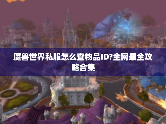 魔兽世界私服怎么查物品ID?全网最全攻略合集