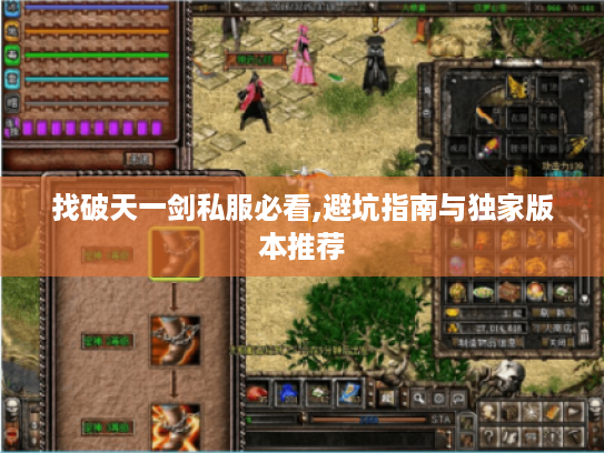 找破天一剑私服必看,避坑指南与独家版本推荐