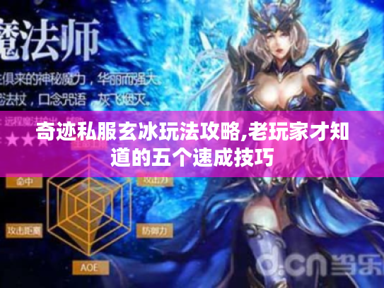 奇迹私服玄冰玩法攻略,老玩家才知道的五个速成技巧