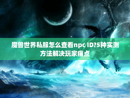 魔兽世界私服怎么查看npc ID?5种实测方法解决玩家痛点