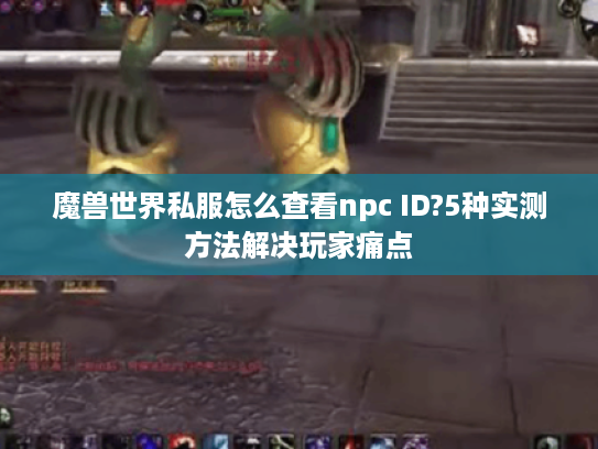 魔兽世界私服怎么查看npc ID?5种实测方法解决玩家痛点