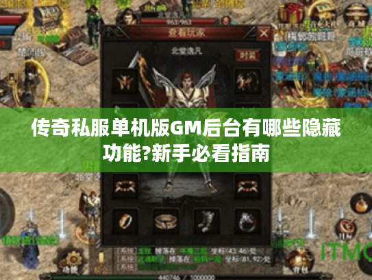 传奇私服单机版GM后台有哪些隐藏功能?新手必看指南