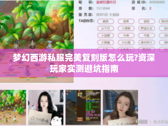 梦幻西游私服完美复刻版怎么玩?资深玩家实测避坑指南