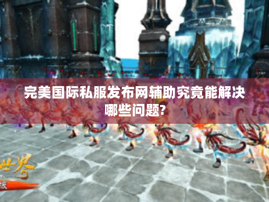 完美国际私服发布网辅助究竟能解决哪些问题?