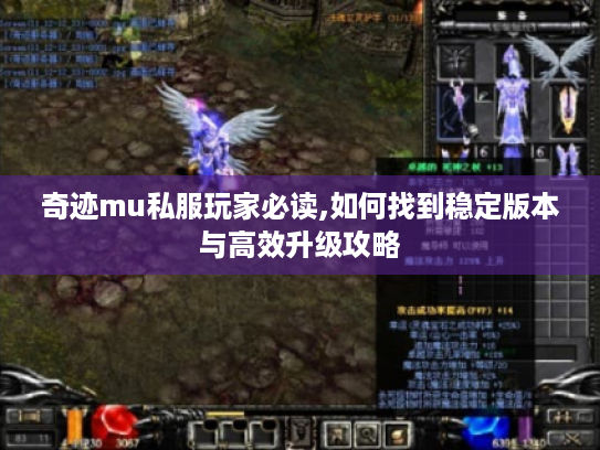 奇迹mu私服玩家必读,如何找到稳定版本与高效升级攻略