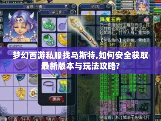 梦幻西游私服找马斯特,如何安全获取最新版本与玩法攻略?