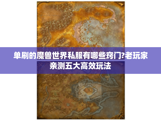单刷的魔兽世界私服有哪些窍门?老玩家亲测五大高效玩法