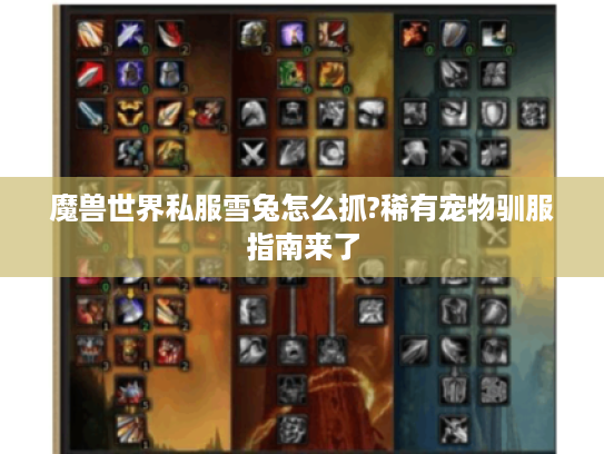魔兽世界私服雪兔怎么抓?稀有宠物驯服指南来了