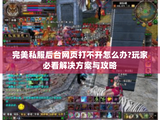 完美私服后台网页打不开怎么办?玩家必看解决方案与攻略