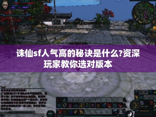 诛仙sf人气高的秘诀是什么?资深玩家教你选对版本