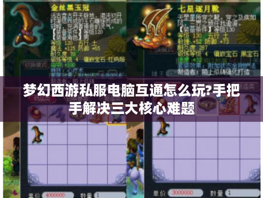 梦幻西游私服电脑互通怎么玩?手把手解决三大核心难题