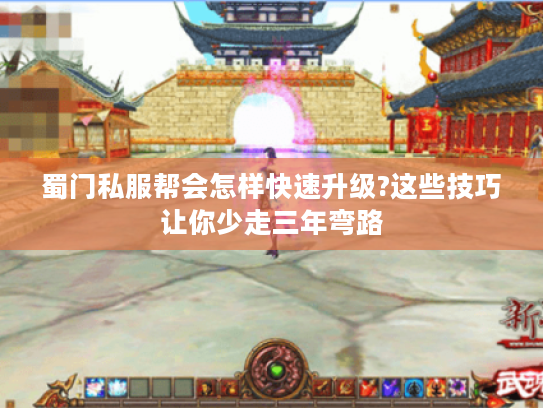 蜀门私服帮会怎样快速升级?这些技巧让你少走三年弯路