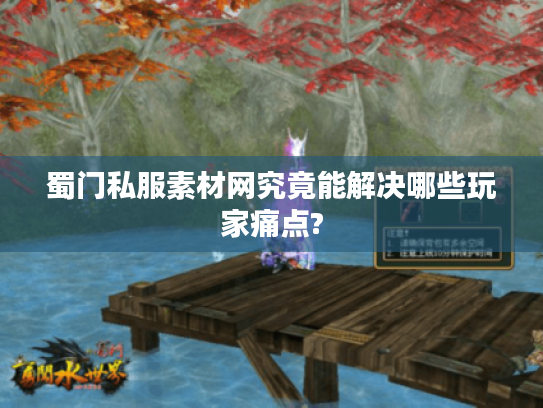 蜀门私服素材网究竟能解决哪些玩家痛点?