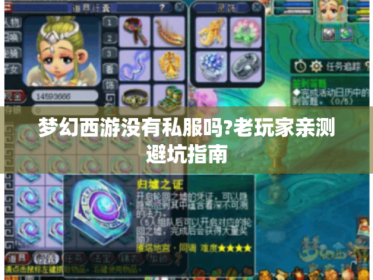 梦幻西游没有私服吗?老玩家亲测避坑指南