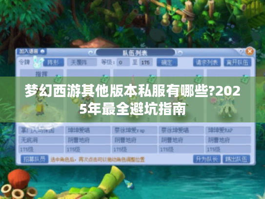 梦幻西游其他版本私服有哪些?2025年最全避坑指南