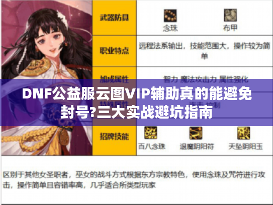 DNF公益服云图VIP辅助真的能避免封号?三大实战避坑指南