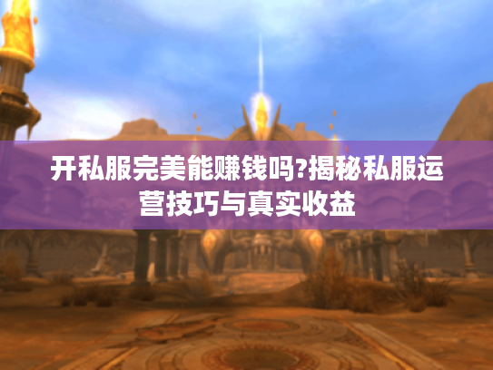 开私服完美能赚钱吗?揭秘私服运营技巧与真实收益