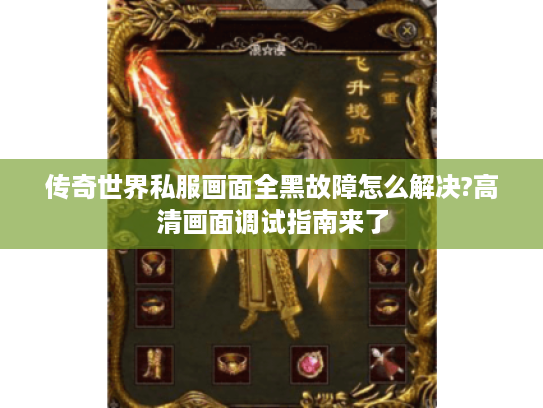 传奇世界私服画面全黑故障怎么解决?高清画面调试指南来了