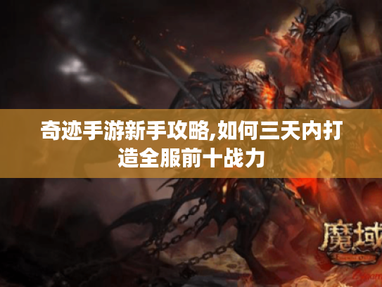 奇迹手游新手攻略,如何三天内打造全服前十战力