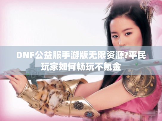 DNF公益服手游版无限资源?平民玩家如何畅玩不氪金