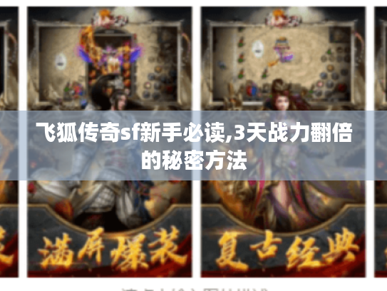 飞狐传奇sf新手必读,3天战力翻倍的秘密方法