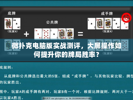 微扑克电脑版实战测评，大屏操作如何提升你的牌局胜率？