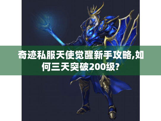 奇迹私服天使觉醒新手攻略,如何三天突破200级?