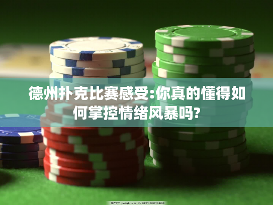 德州扑克比赛感受:你真的懂得如何掌控情绪风暴吗?