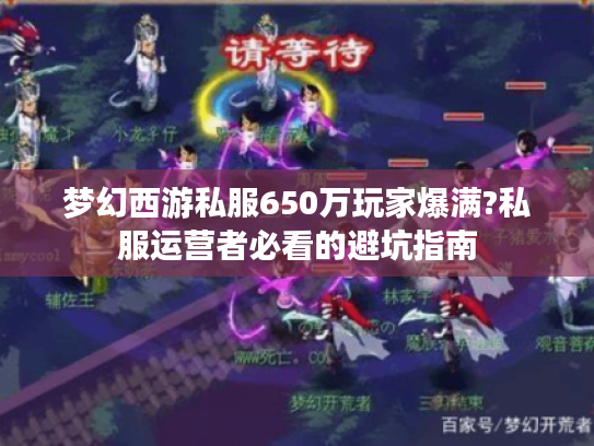 梦幻西游私服650万玩家爆满?私服运营者必看的避坑指南