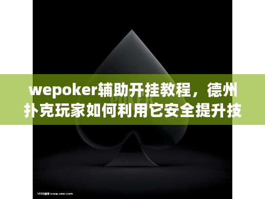 wepoker辅助开挂教程，德州扑克玩家如何利用它安全提升技巧水平？