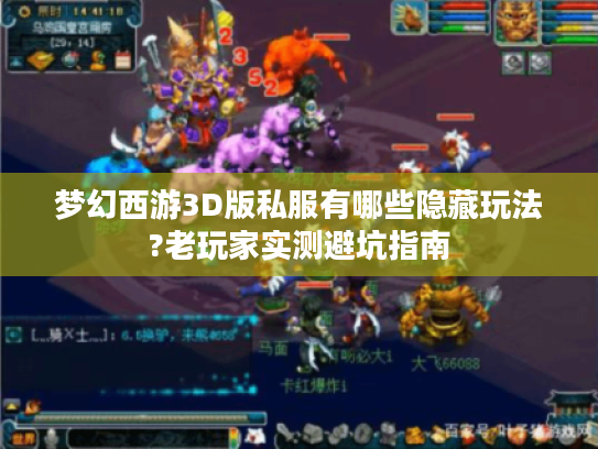 梦幻西游3D版私服有哪些隐藏玩法?老玩家实测避坑指南