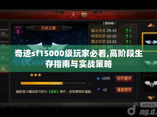 奇迹sf15000级玩家必看,高阶段生存指南与实战策略