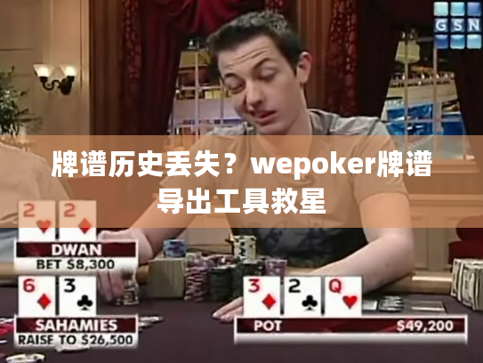 牌谱历史丢失？wepoker牌谱导出工具救星