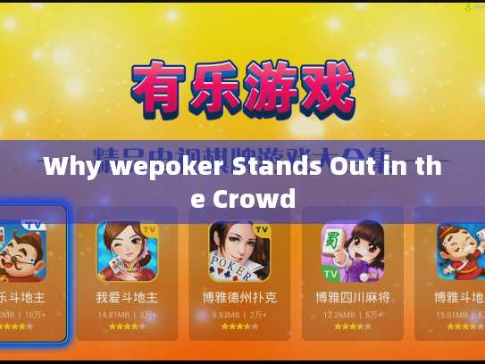 Why wepoker Stands Out in the Crowd