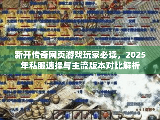 新开传奇网页游戏玩家必读，2025年私服选择与主流版本对比解析