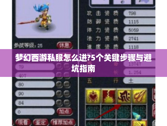 梦幻西游私服怎么进?5个关键步骤与避坑指南