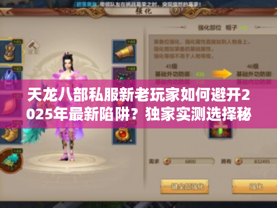 天龙八部私服新老玩家如何避开2025年最新陷阱？独家实测选择秘籍
