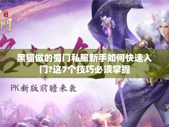 黑猫做的蜀门私服新手如何快速入门?这7个技巧必须掌握