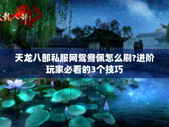 天龙八部私服网鸳鸯佩怎么刷?进阶玩家必看的3个技巧