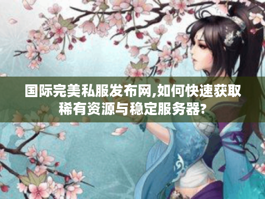 国际完美私服发布网,如何快速获取稀有资源与稳定服务器?