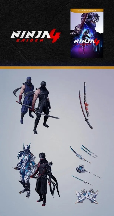 《忍者龙剑传4》豪华版独享奖励一览，预购必看新内容大揭秘