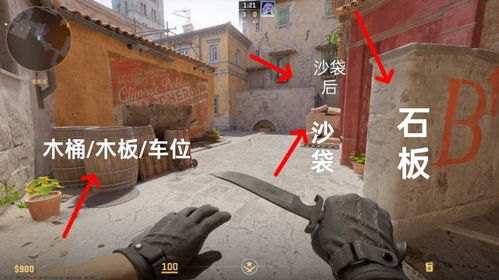CSGO2炼狱小镇B区烟位攻略，进攻道具点位解析新技巧