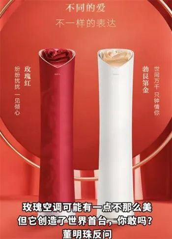 董明珠回应3.2万玫瑰空调：空调艺术新境界，创新价值再升级