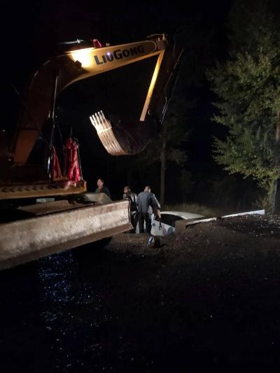 夜幕惊魂！女司机挖掘机邂逅东北虎，心跳瞬间飙升