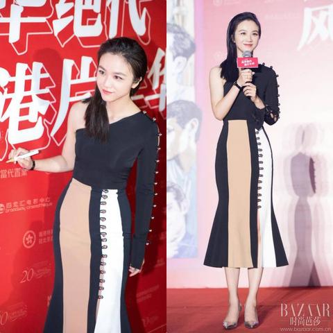 悉尼妹首映惊艳亮相，深V礼服演绎时尚新风尚