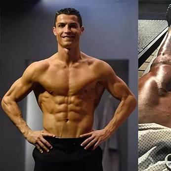 C罗40岁肌肉照曝光：魔鬼筋肉人再现，健身新标杆！